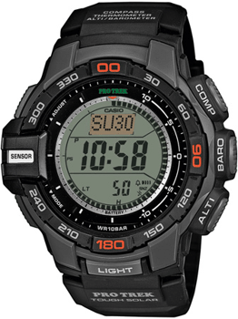 Pro Trek Sort resin Digital Herre ur fra Casio, PRG270 1ER